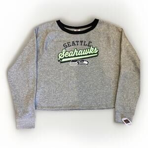 Seattle Seahawks Sweatshirt Girls XL Gray Long Sleeve Team Apparel NFL Football